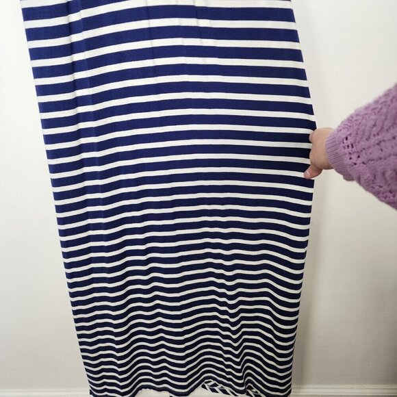 NWT Tommy Bahama Breton Stripe Racerback Maxi Dress Coverup Navy White Small - Picture 12 of 12